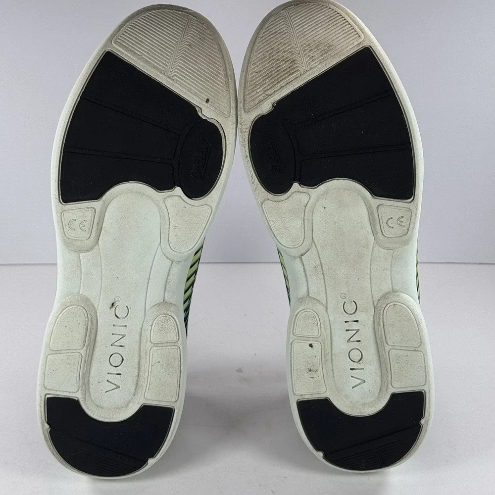 VIONIC Embolden Knit Athletic Running Shoes Black Yellow Women's Size‎ 9.5
